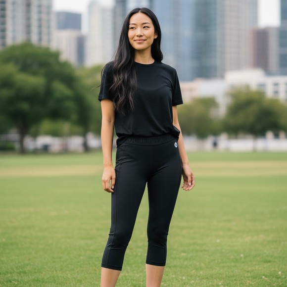 New Hurley Nike Dri-Fit Black Crop Legging Women size XS - Picture 10 of 10